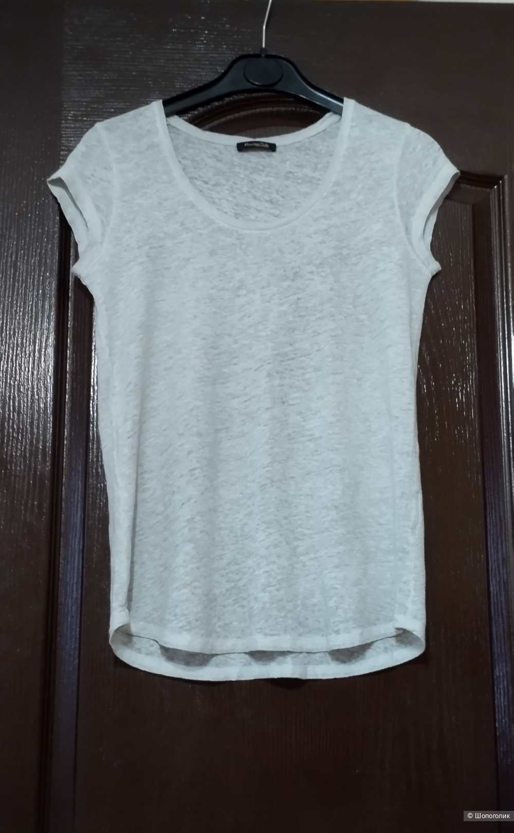 Льняная футболка Massimo Dutti, М