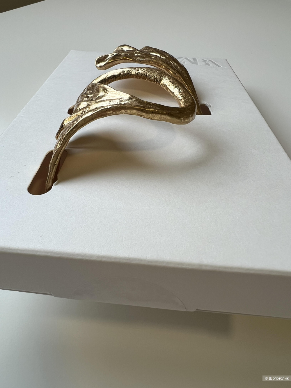 Браслет Zara с манжетой в форме листа