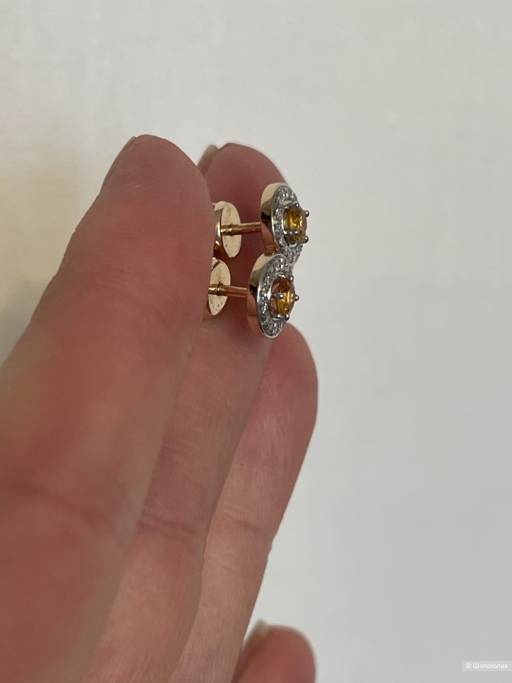 Пусеты золотые