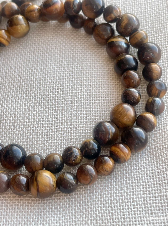 Чокер бусы из тигрового глаза