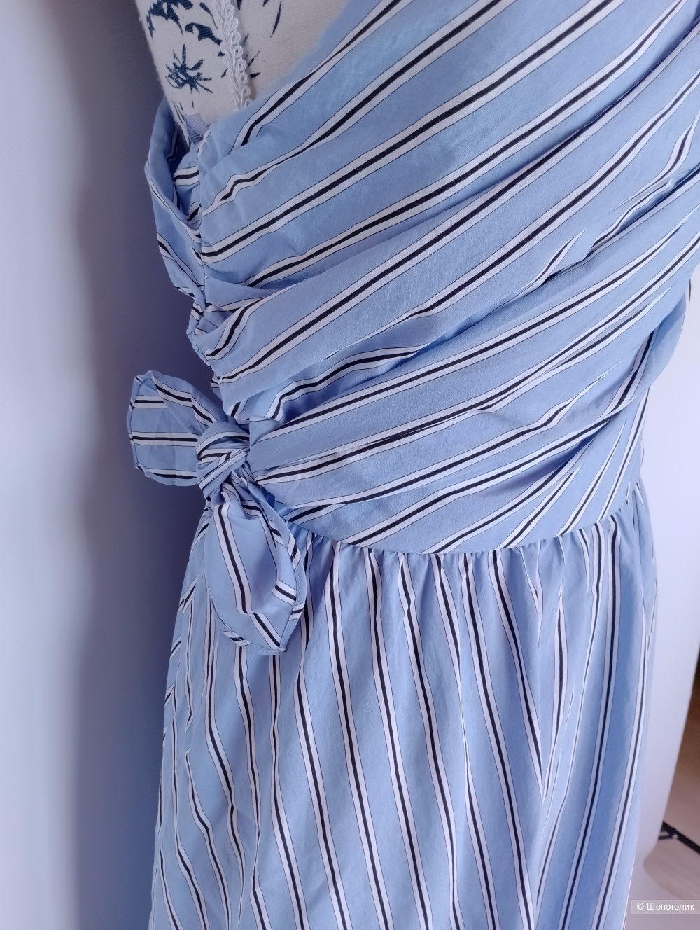 Летнее вискозное платье A.L.C. на одно плечо, 8