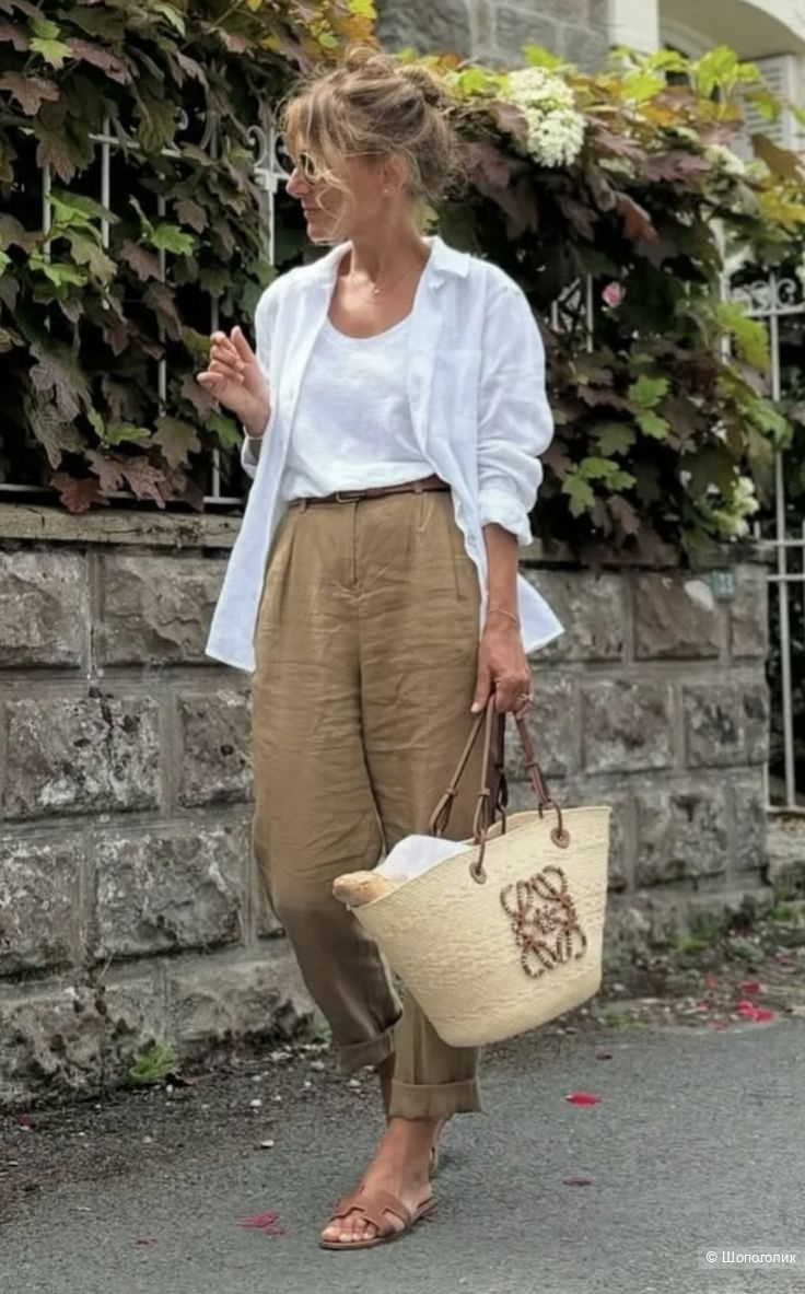 Льняная рубашка. Mango/M