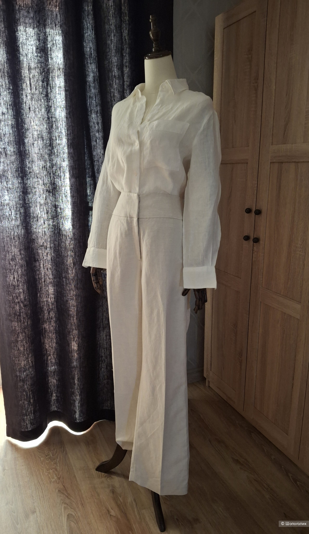 Льняная рубашка. Mango/M