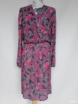 Платье на запахе Love пояс резинка, S