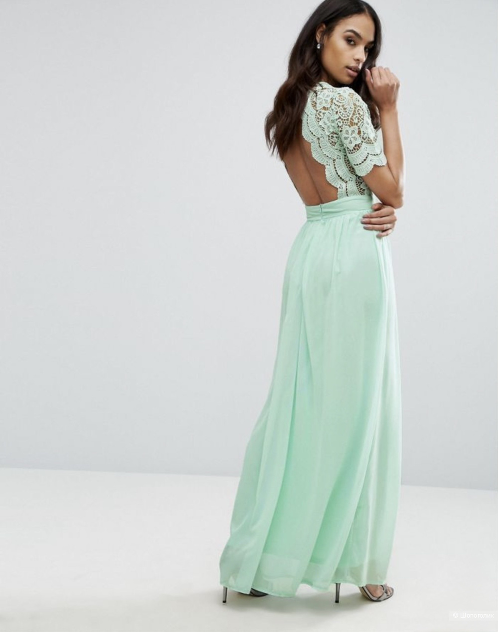 Макси платье Club L ASOS в пол, UK8