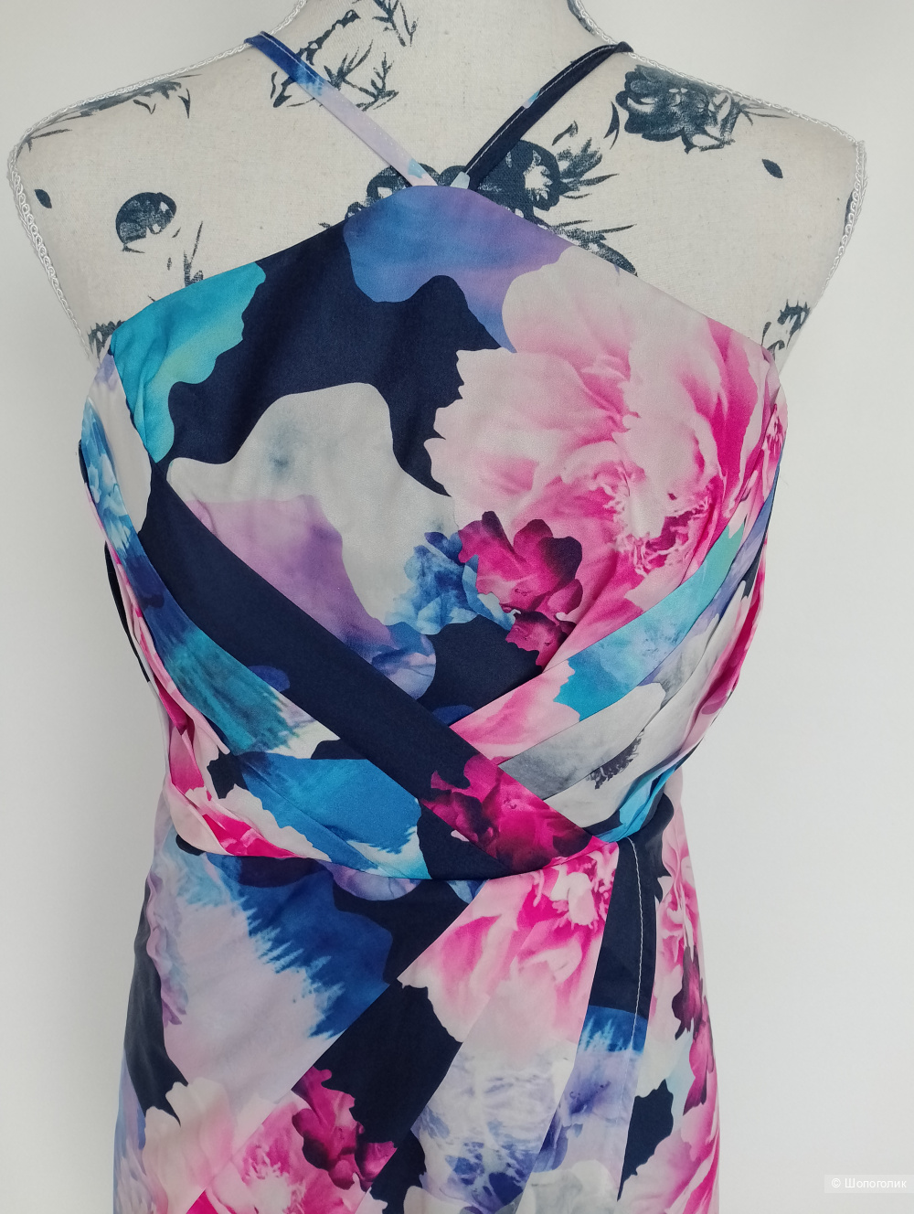 Платье летнее Ginger Fizz цветочный принт, uk 10