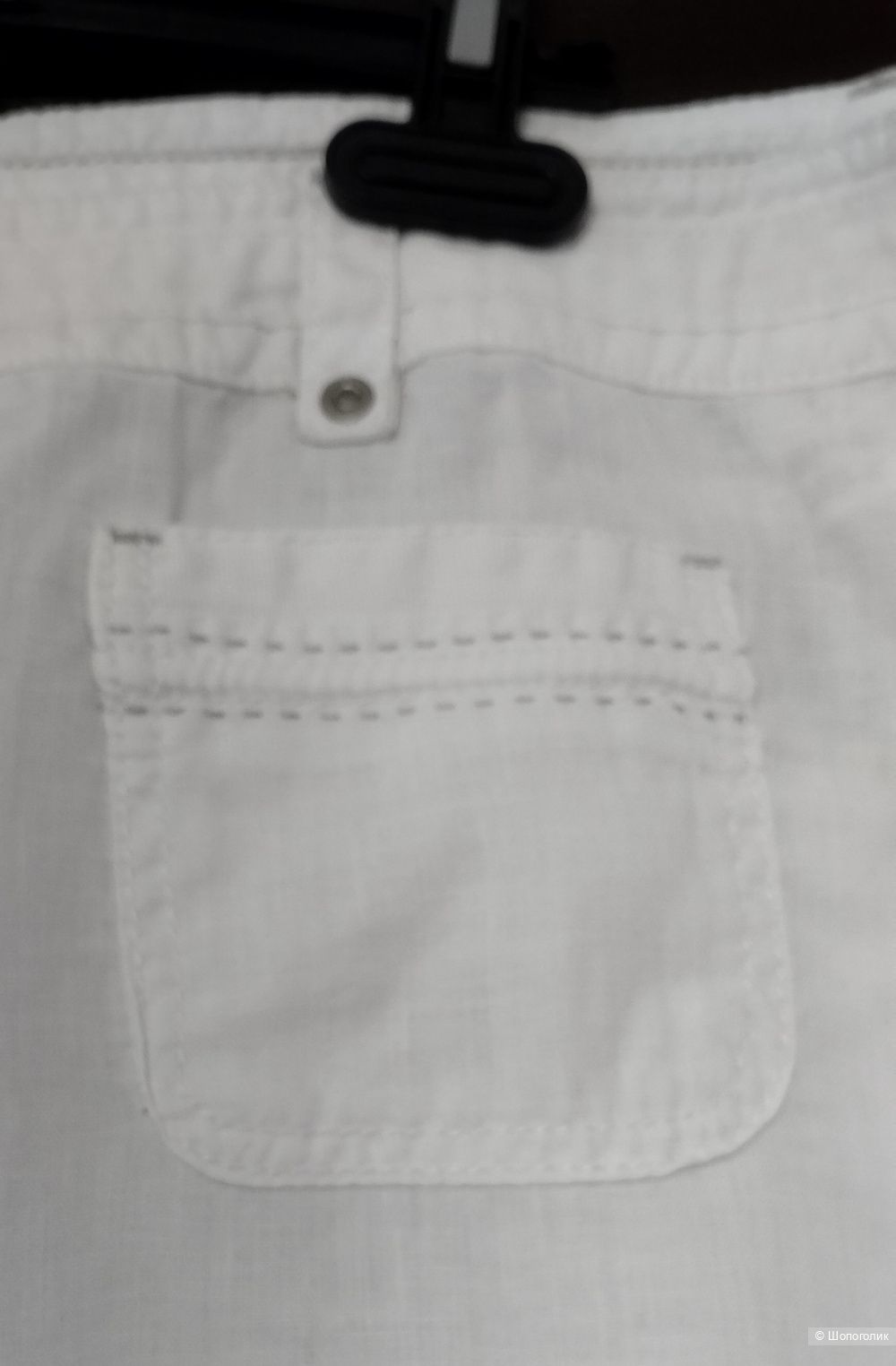 Льняные брюки белые Marks&Spencer, 54р
