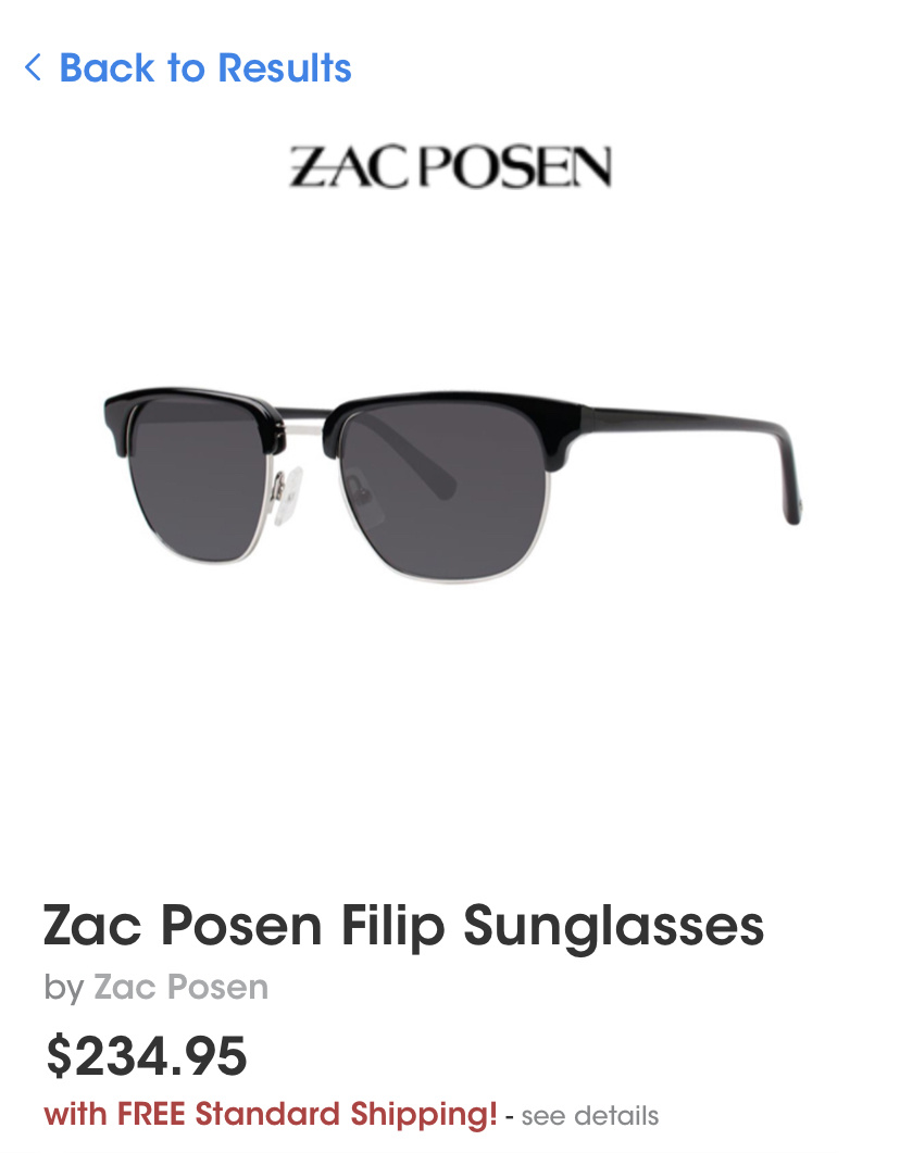 Солнцезащитные Очки Zac Posen