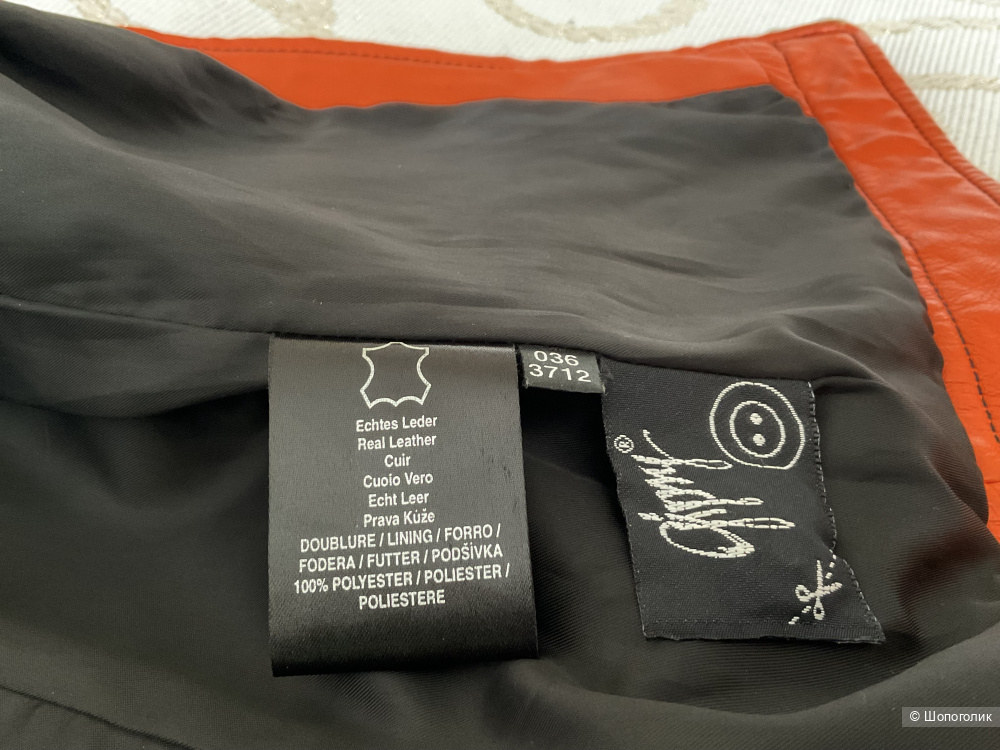 Байкерская кожаная куртка  Gipsy, M