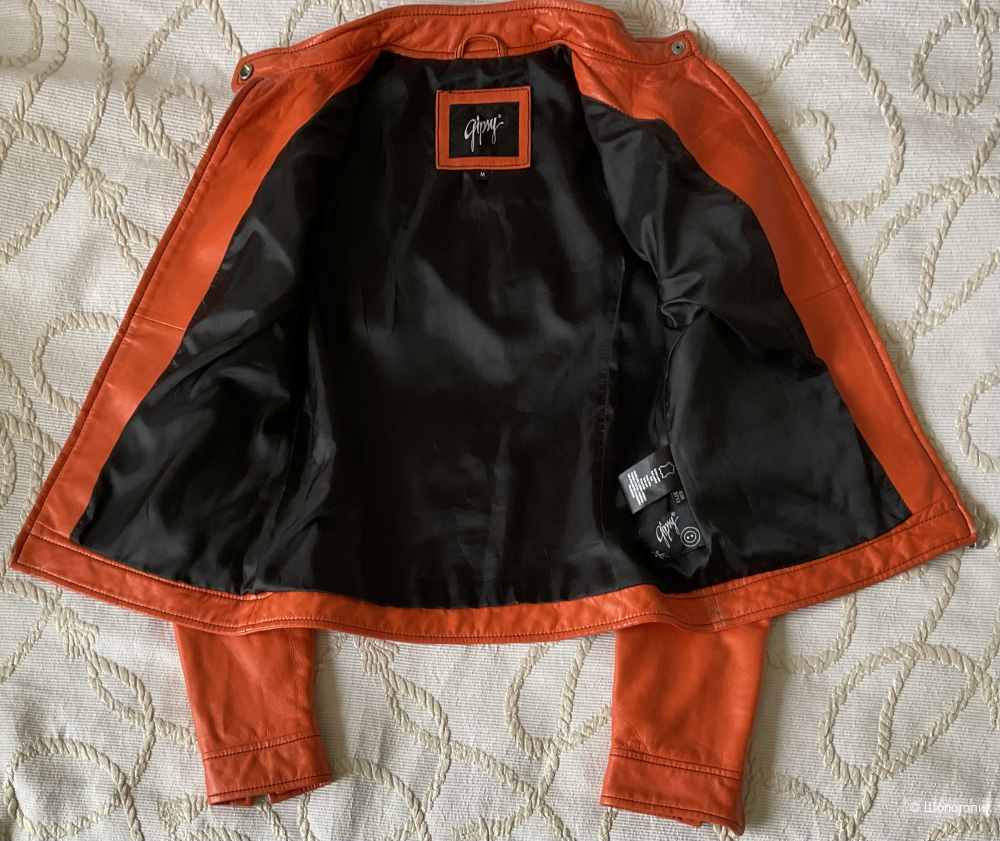 Байкерская кожаная куртка  Gipsy, M