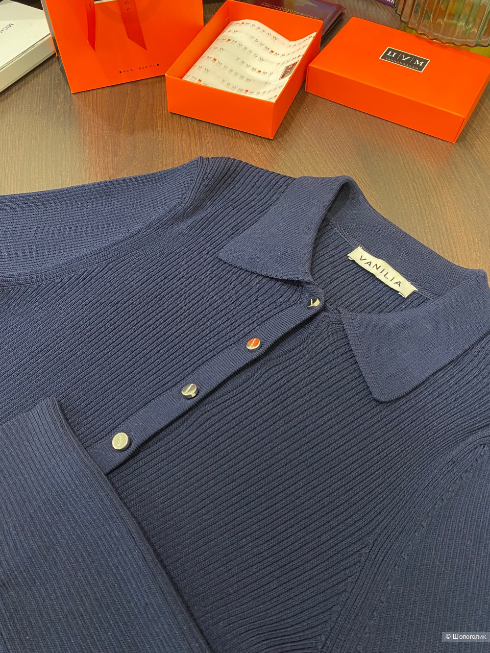 Джемпер-поло от  VANILIA.Размер Евр.38.