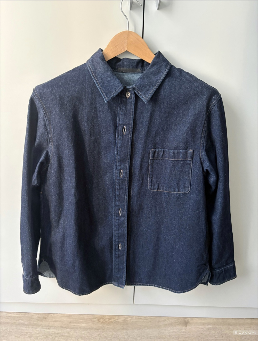 Джинсовая рубашка Uniqlo размер s