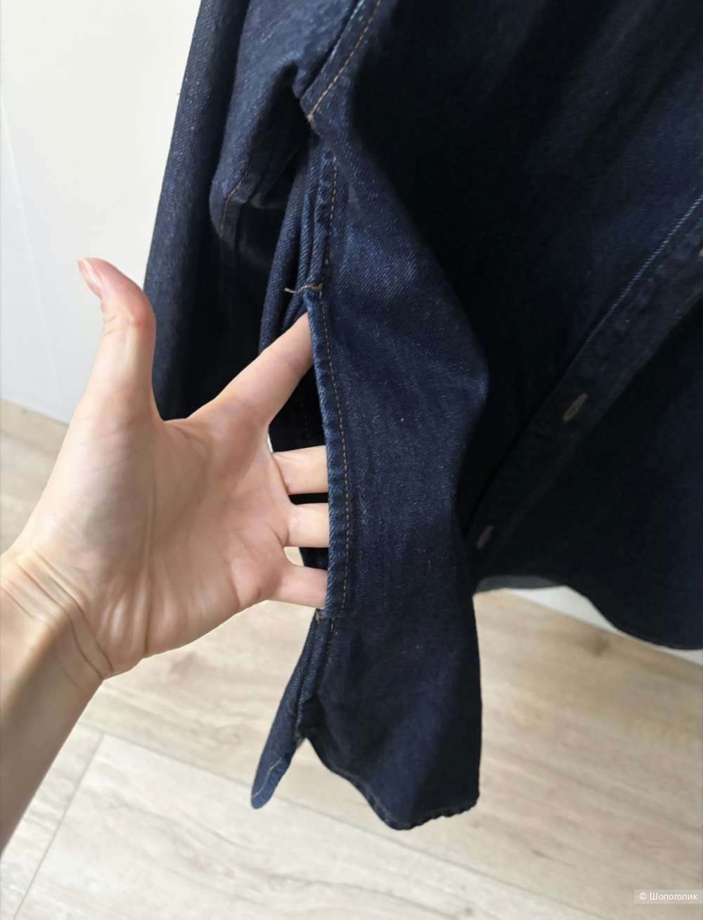 Джинсовая рубашка Uniqlo размер s