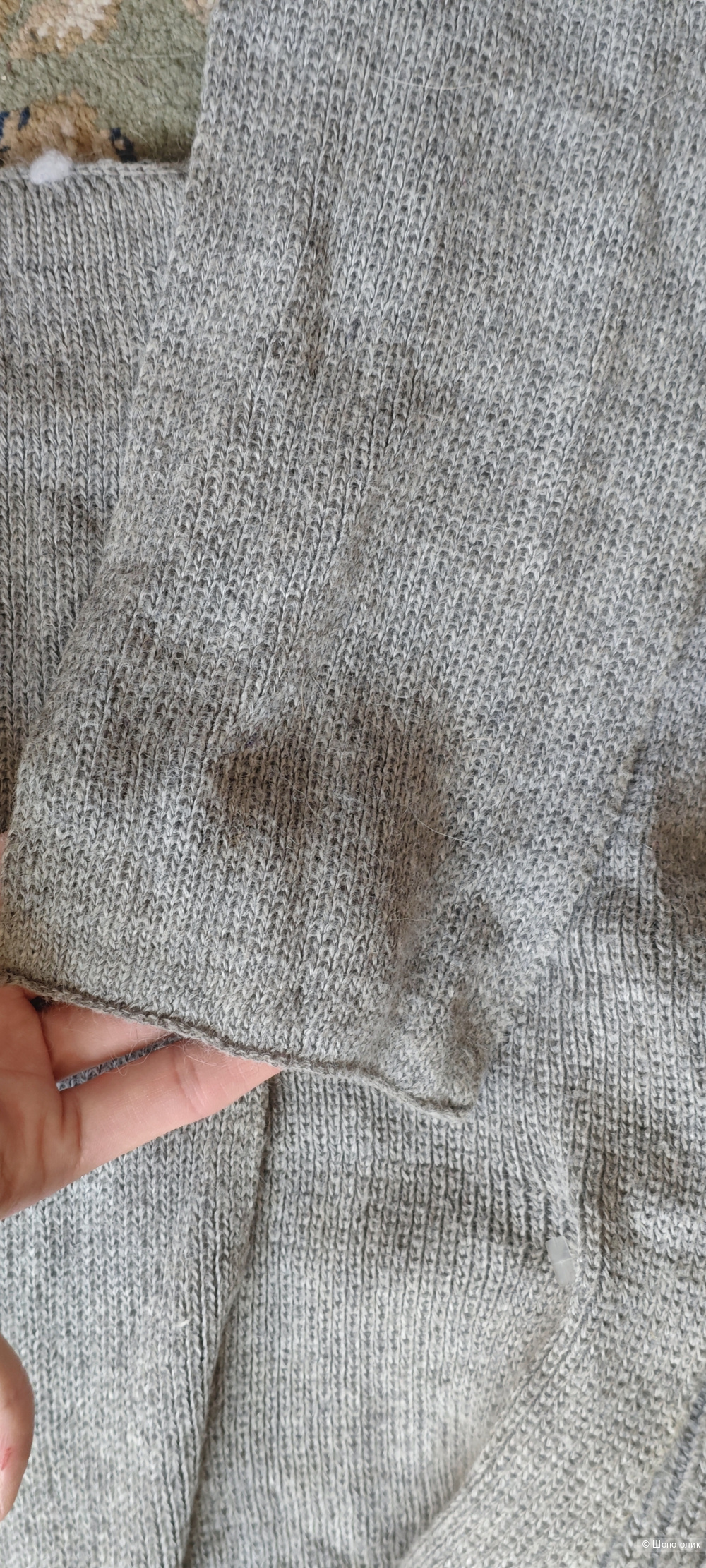 Комплект шапка + шарф шерсть No name