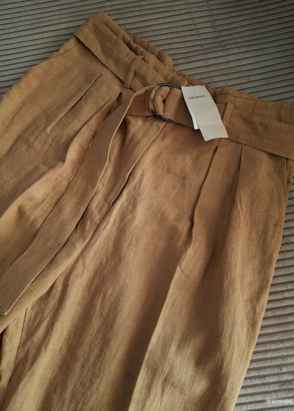 Льняные брюки H&M/48-50