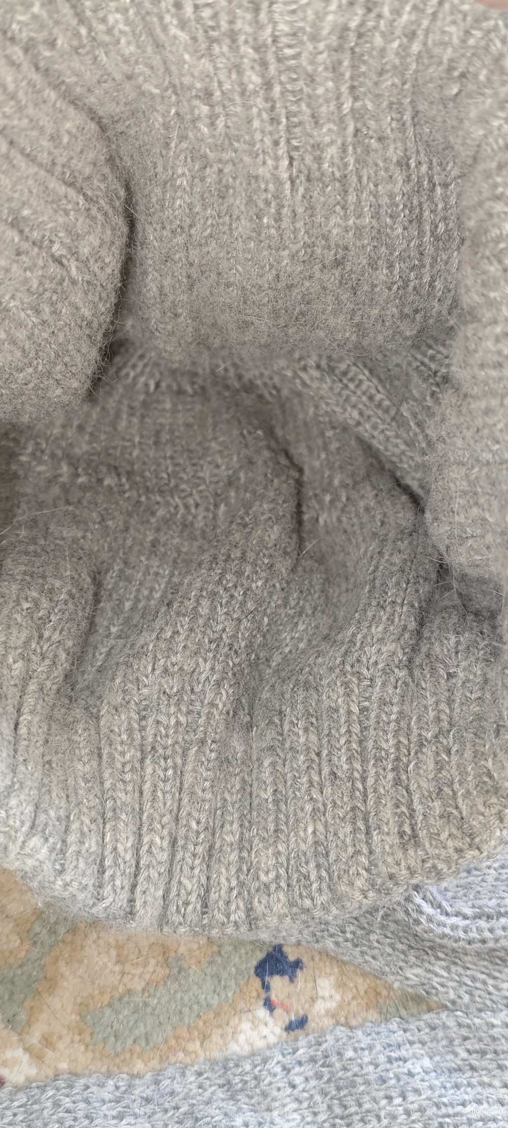 Комплект шапка + шарф шерсть No name