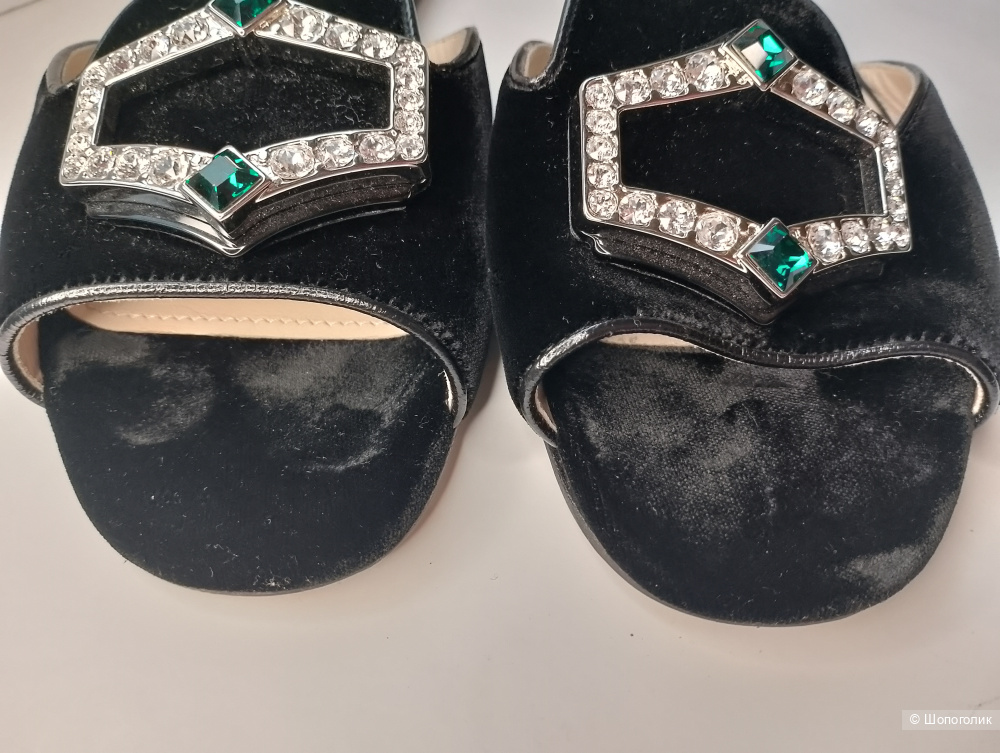 Мюли prada бархатные , 39,5
