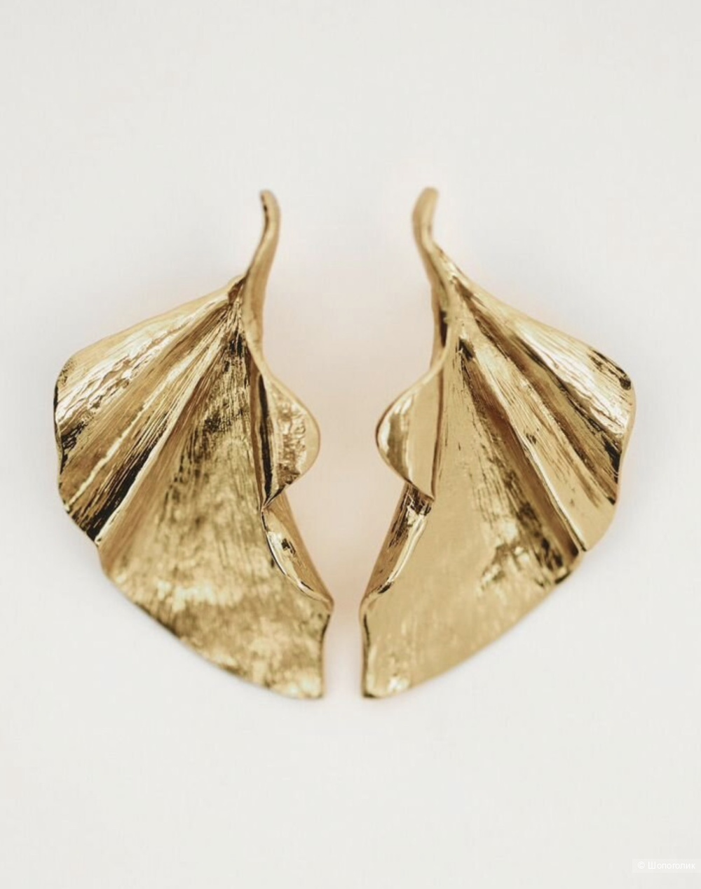 Серьги листья massimo dutti