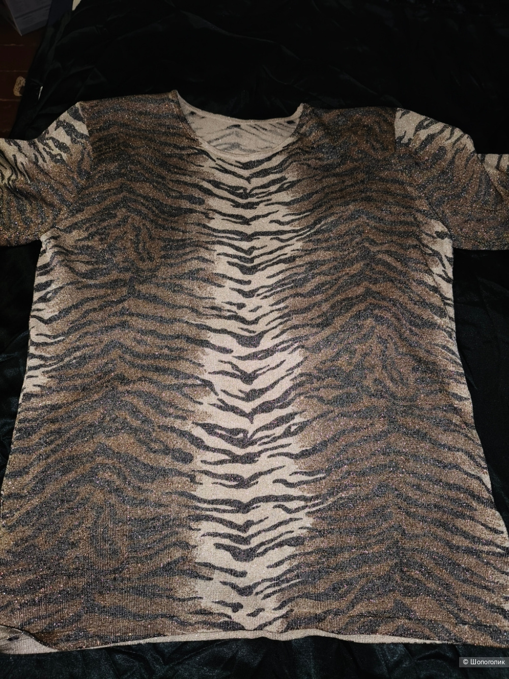 Шëлковый джемпер с коротким рукавом 46/48
