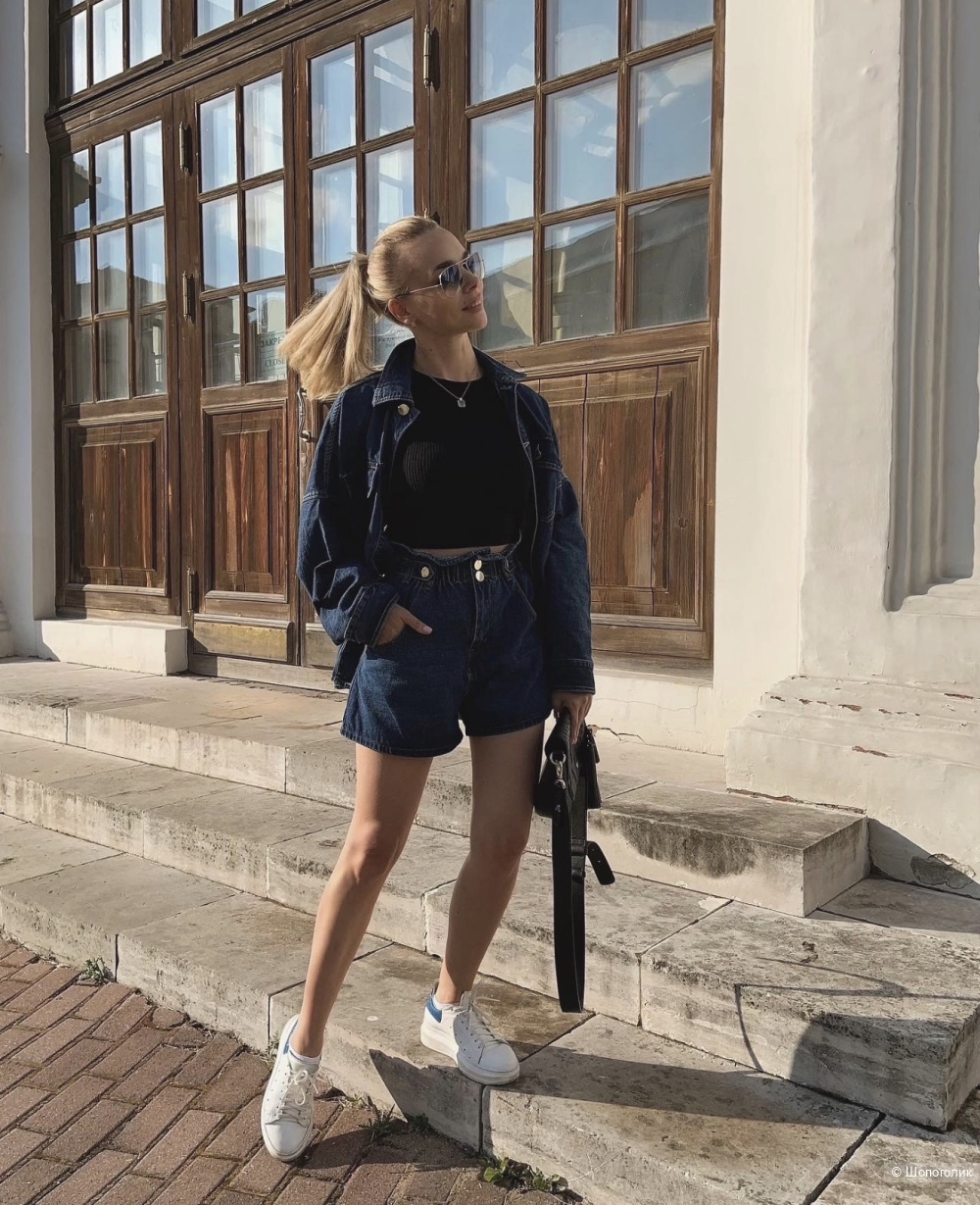 Джинсовая рубашка Roberta Biagi, оверсайз.