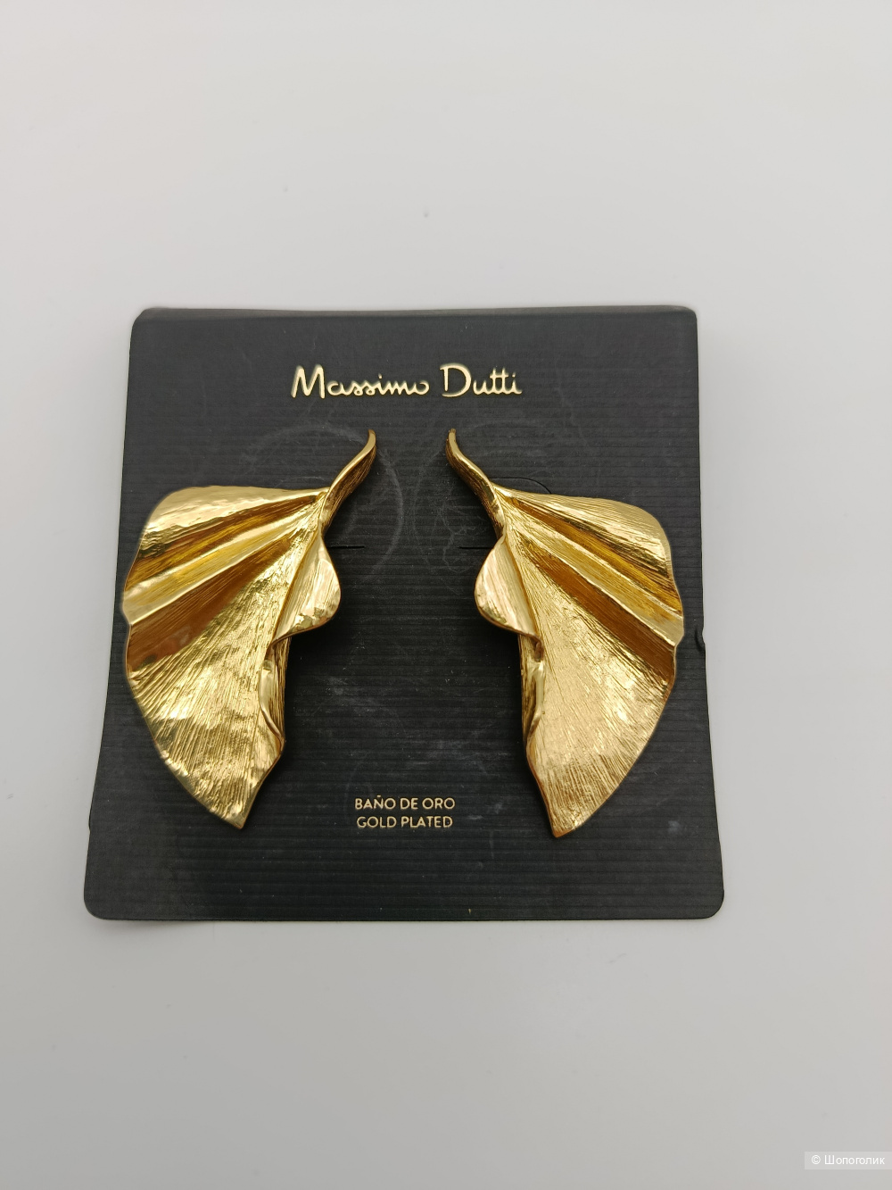 Серьги листья massimo dutti