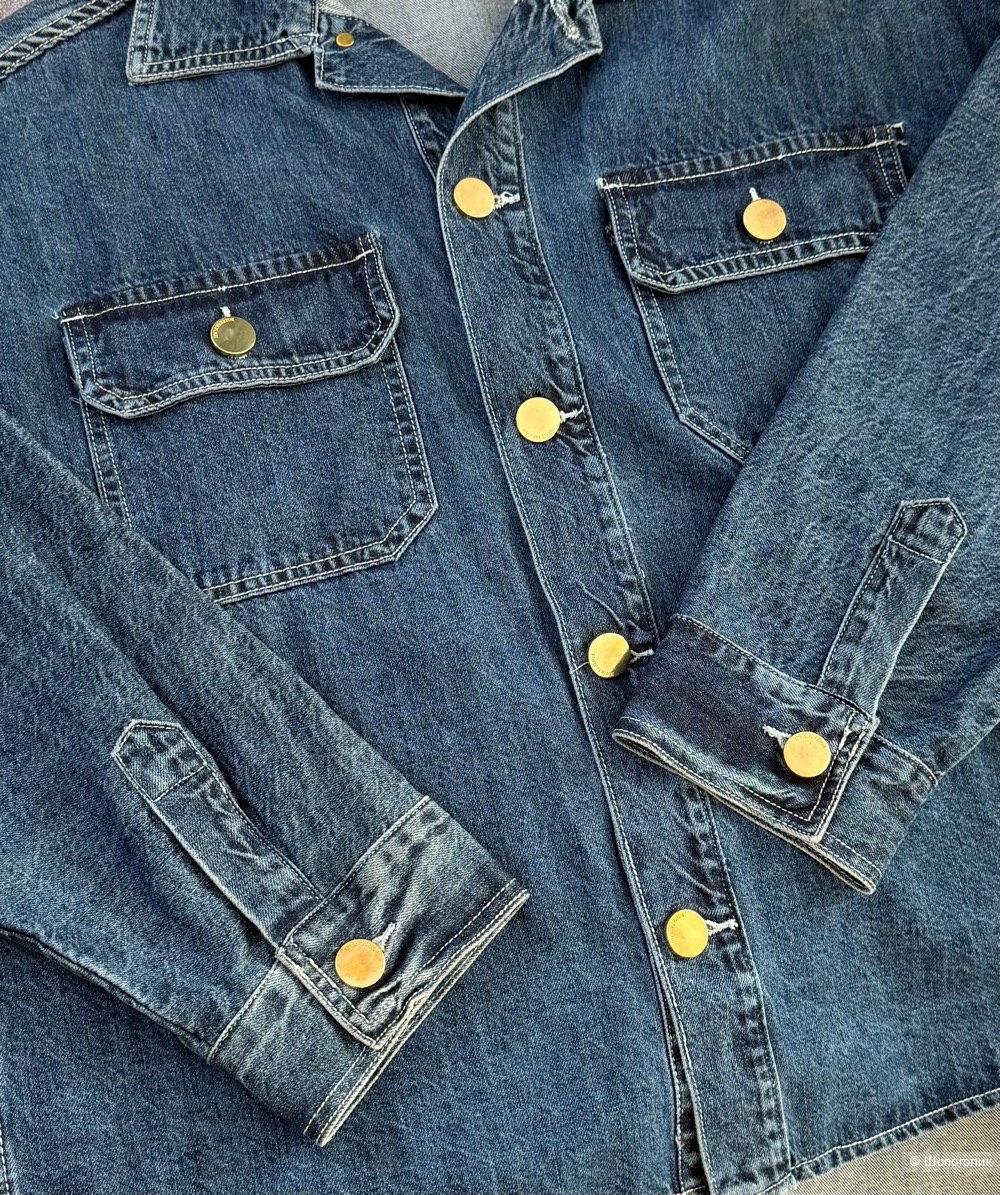 Джинсовая рубашка Roberta Biagi, оверсайз.