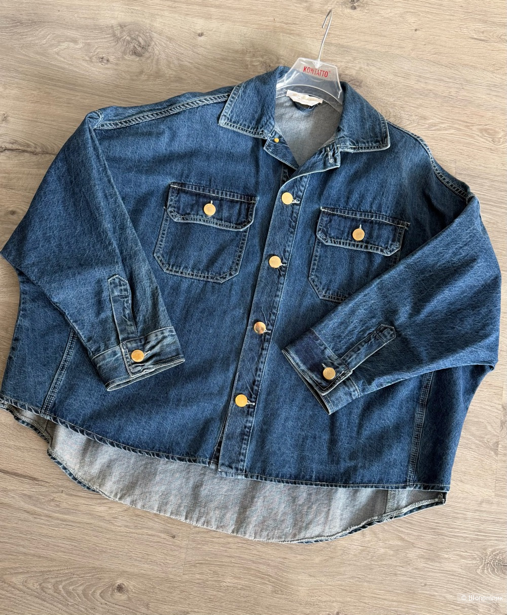 Джинсовая рубашка Roberta Biagi, оверсайз.