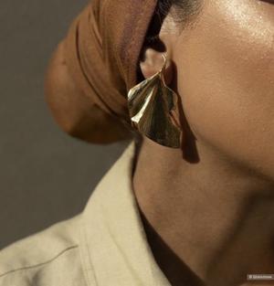 Серьги листья massimo dutti