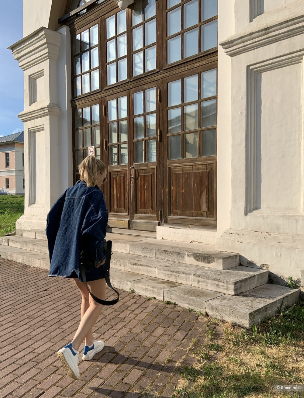 Джинсовая рубашка Roberta Biagi, оверсайз.