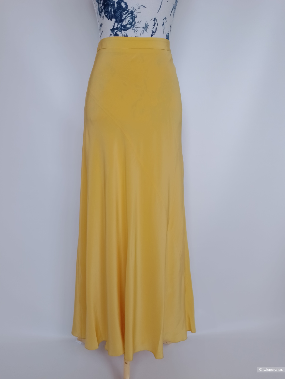 Юбка макси moschino натуральный шелк, Ит 42
