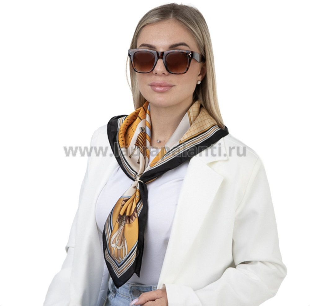 Платок "Лошади" 65-70см