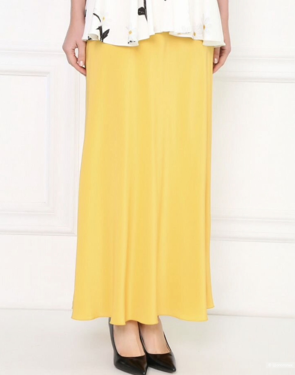 Юбка макси moschino натуральный шелк, Ит 42