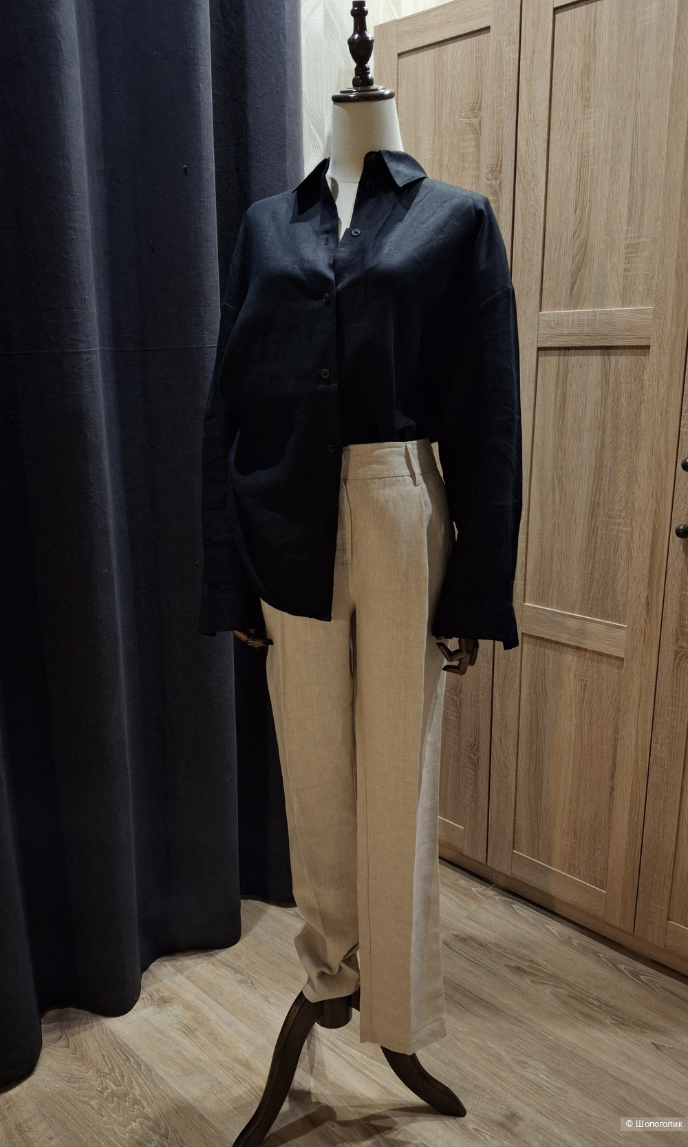 Льняные брюки La redoute/46