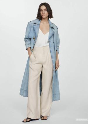 Льняные брюки Mango/46