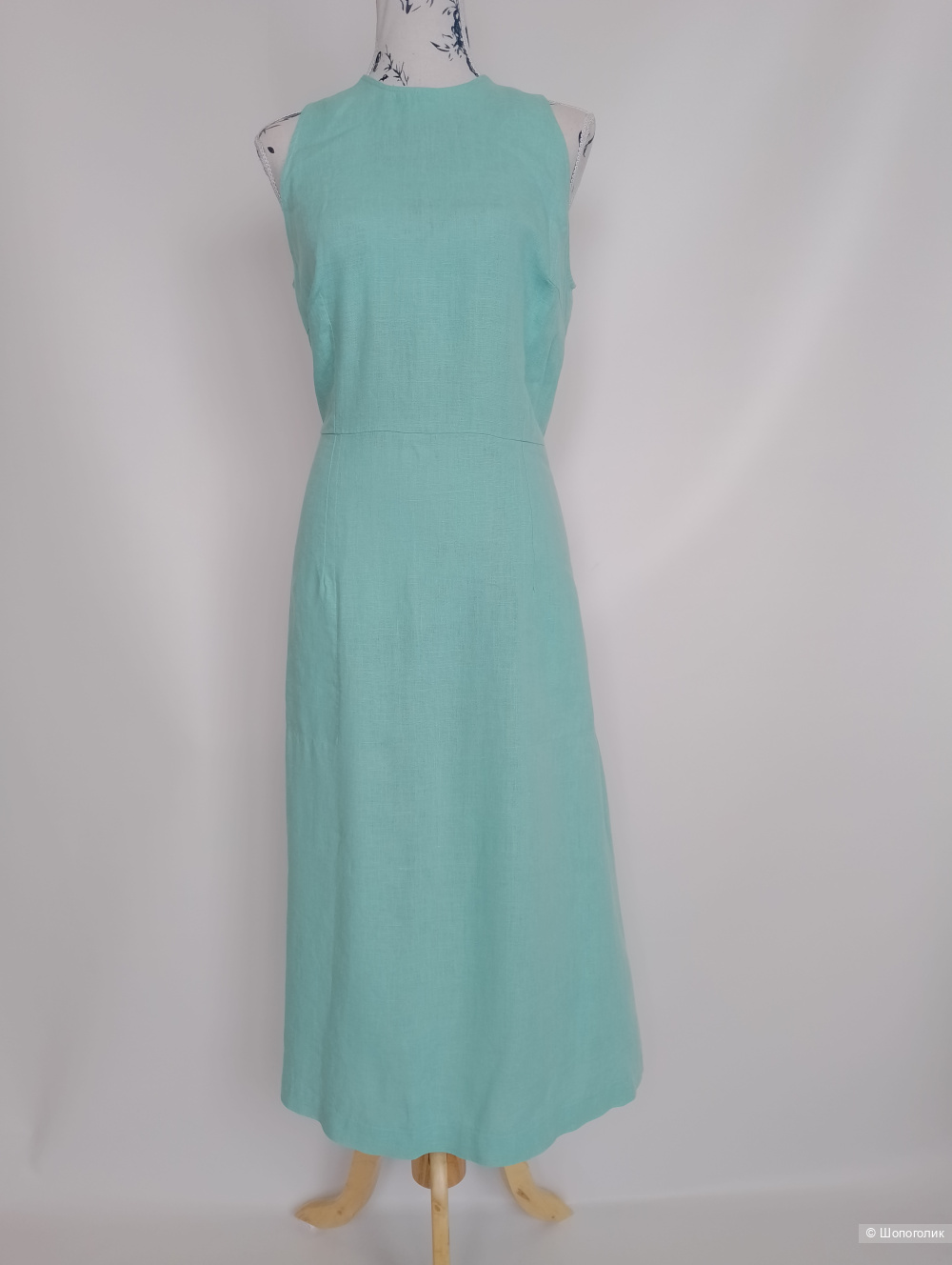 Льняное платье Skazkina А-силуэта, 46