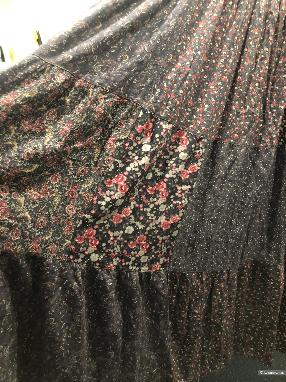 Платье ярусное  печворк 48-56