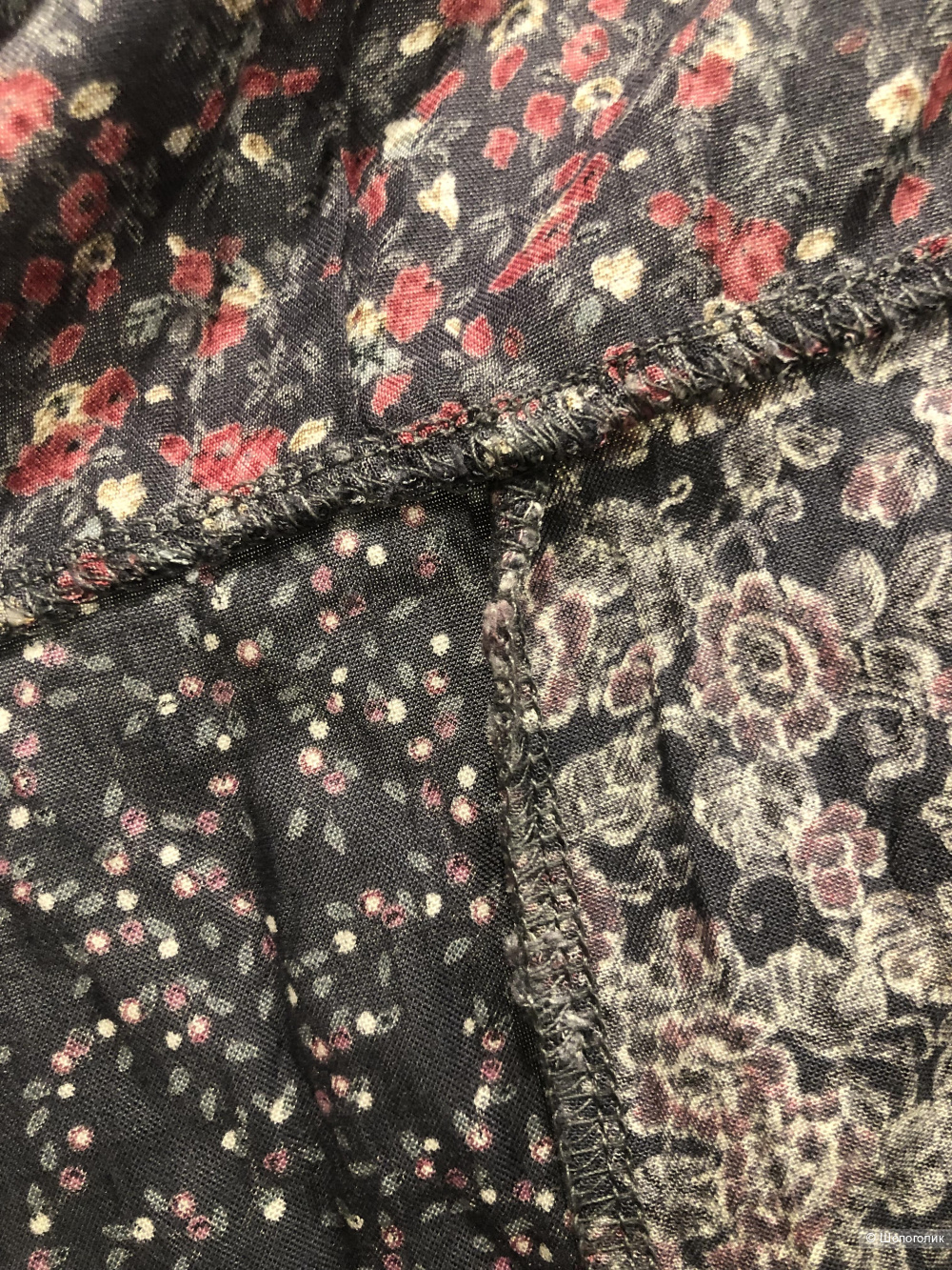 Платье ярусное  печворк 48-56