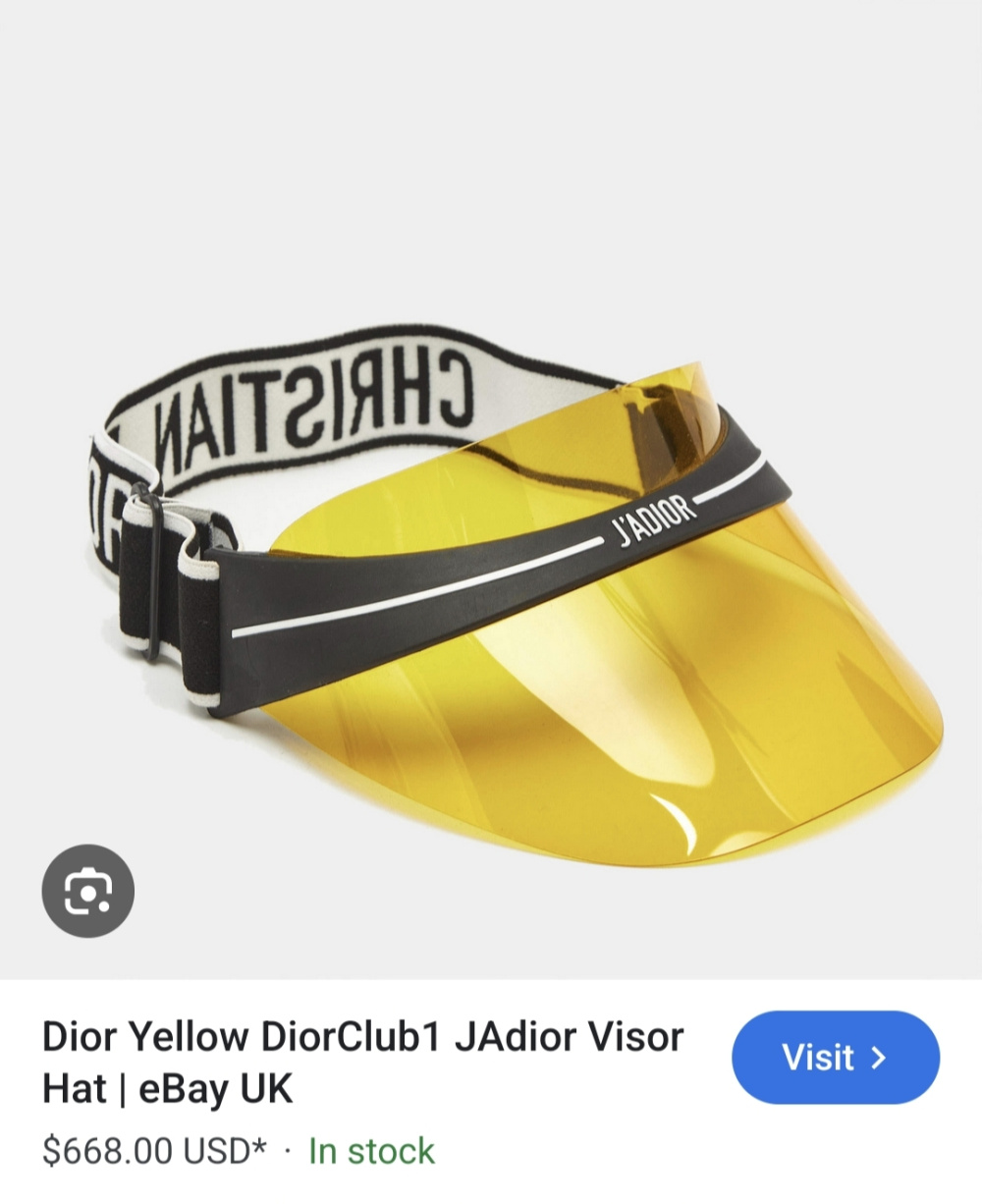 Солнцезащитный козырек очки Dior, размер uni