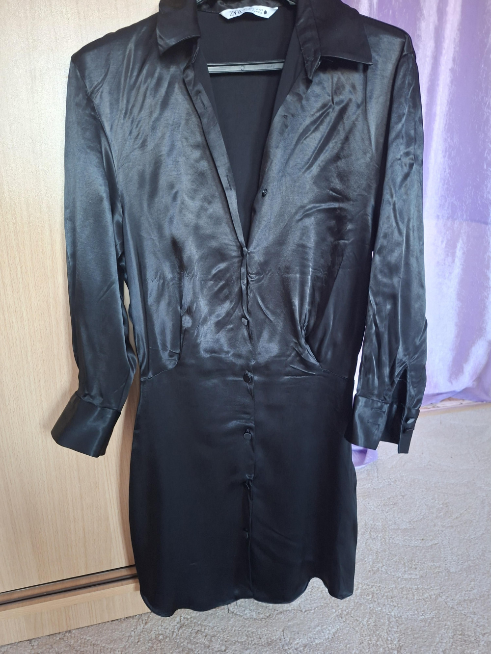 Платье zara черное 42-44