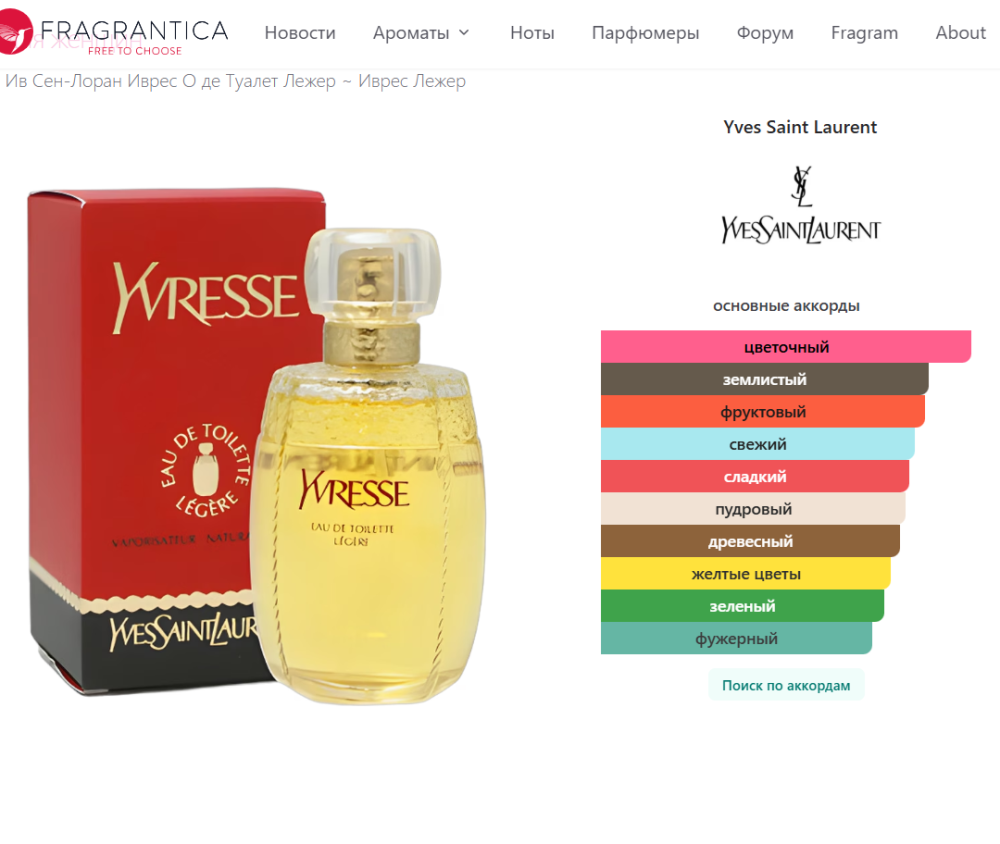 Yvresse (Champagne) Yves Saint Laurent