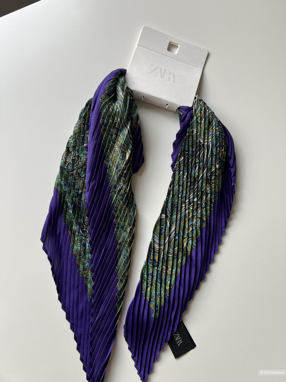 Плиссированная бандана Zara с принтом