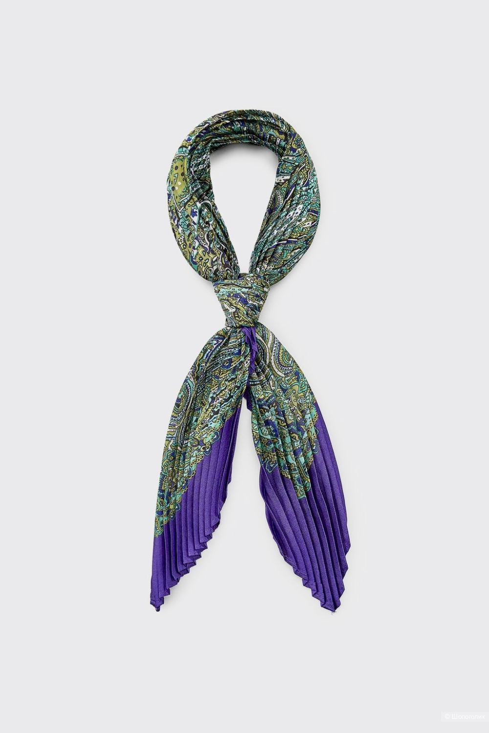 Плиссированная бандана Zara с принтом