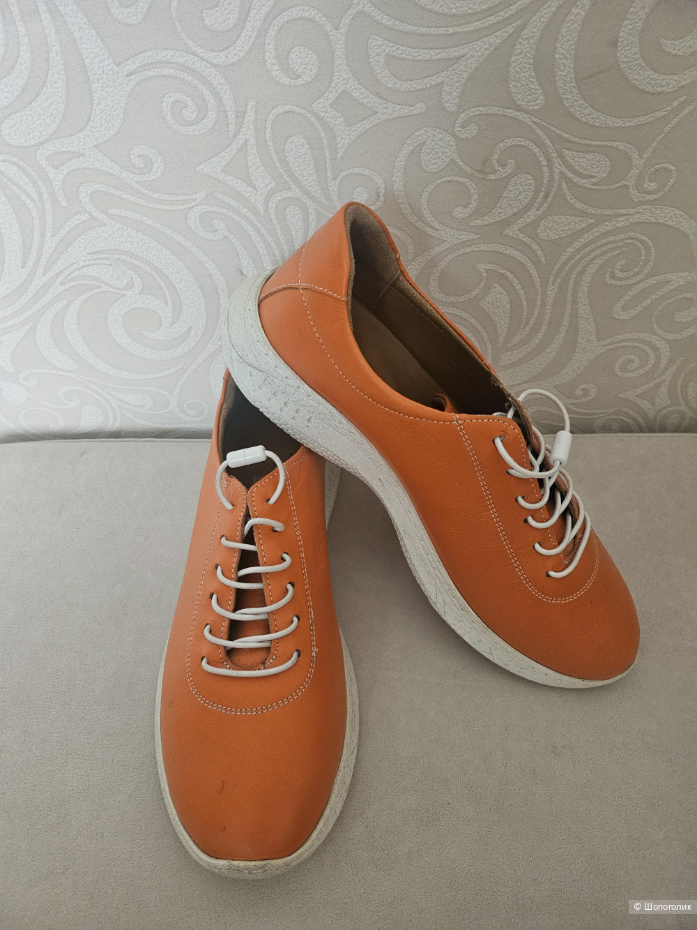 Макасины-кроссовки, кожа, 39