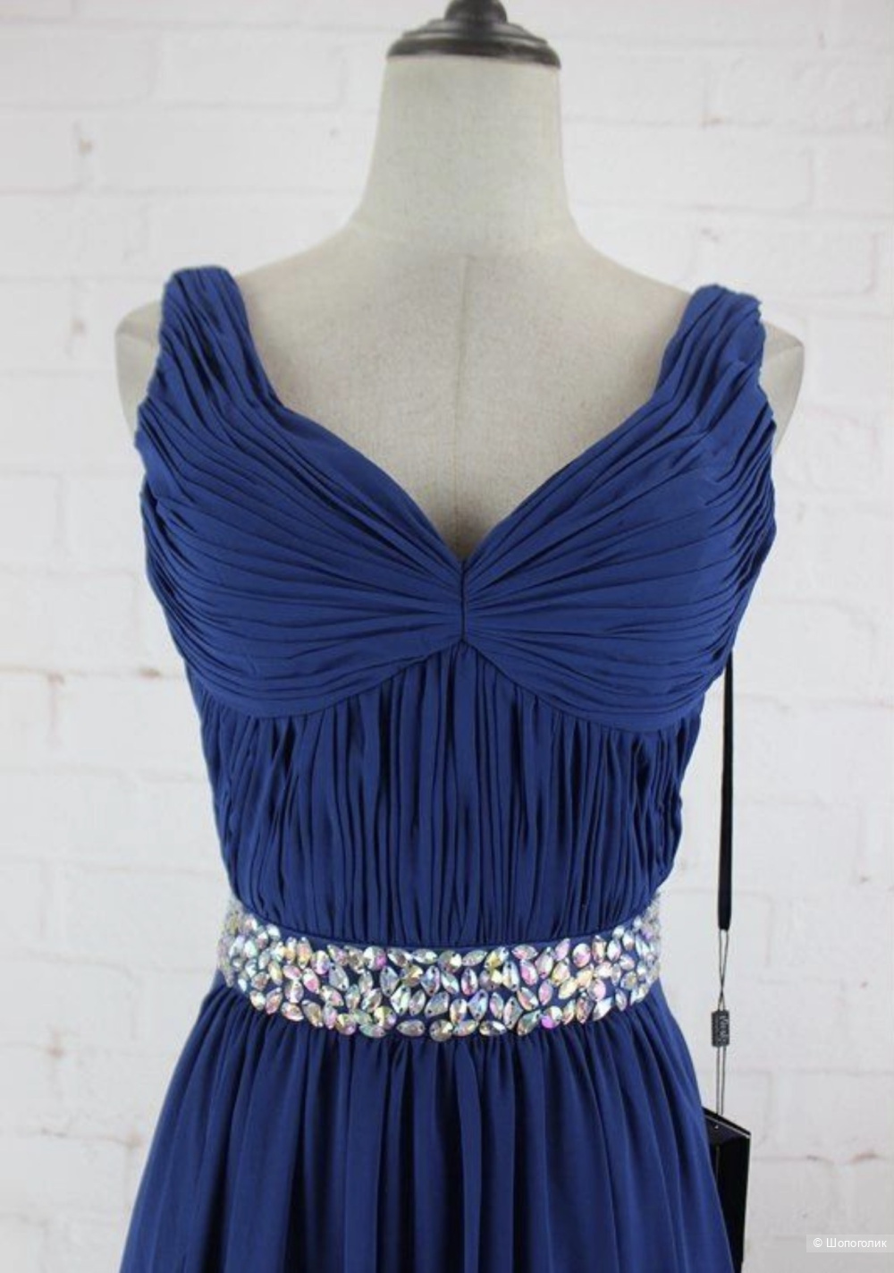 Вечернее платье ranias в пол с камнями, L