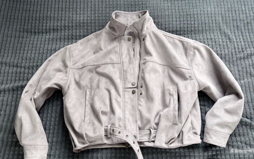 ЭкоЗамшевый бомбер. Размер м
