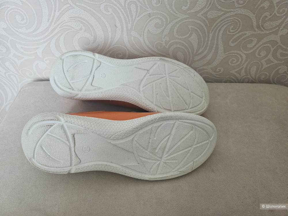 Макасины-кроссовки, кожа, 39