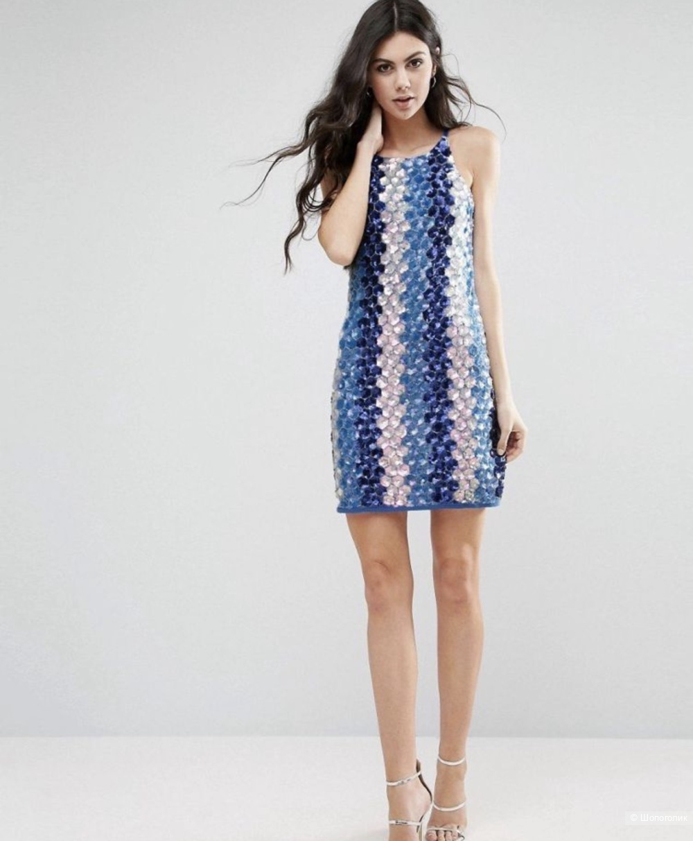 Платье true decadence в пайетках , uk8