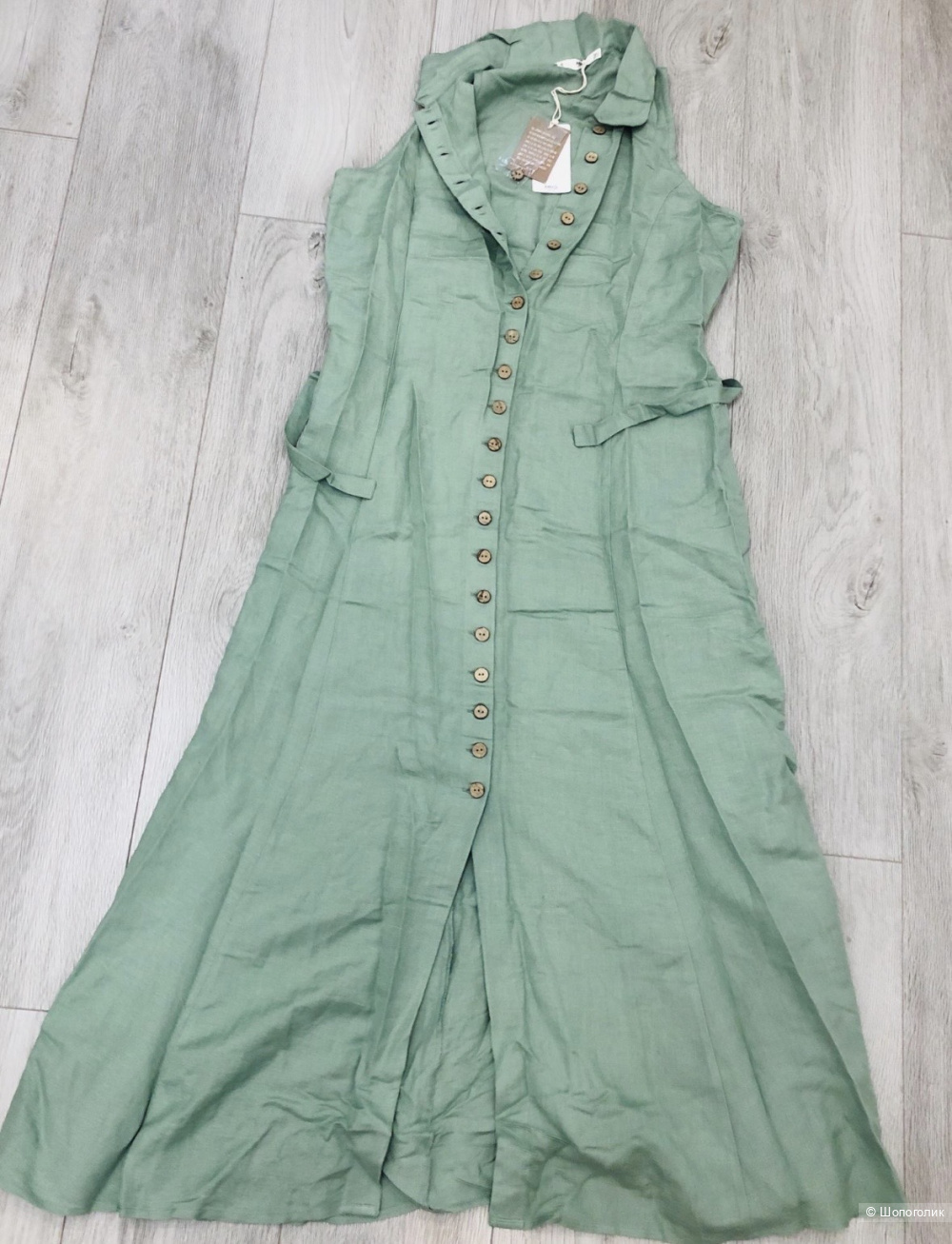 Льняное платье MANGO размер L