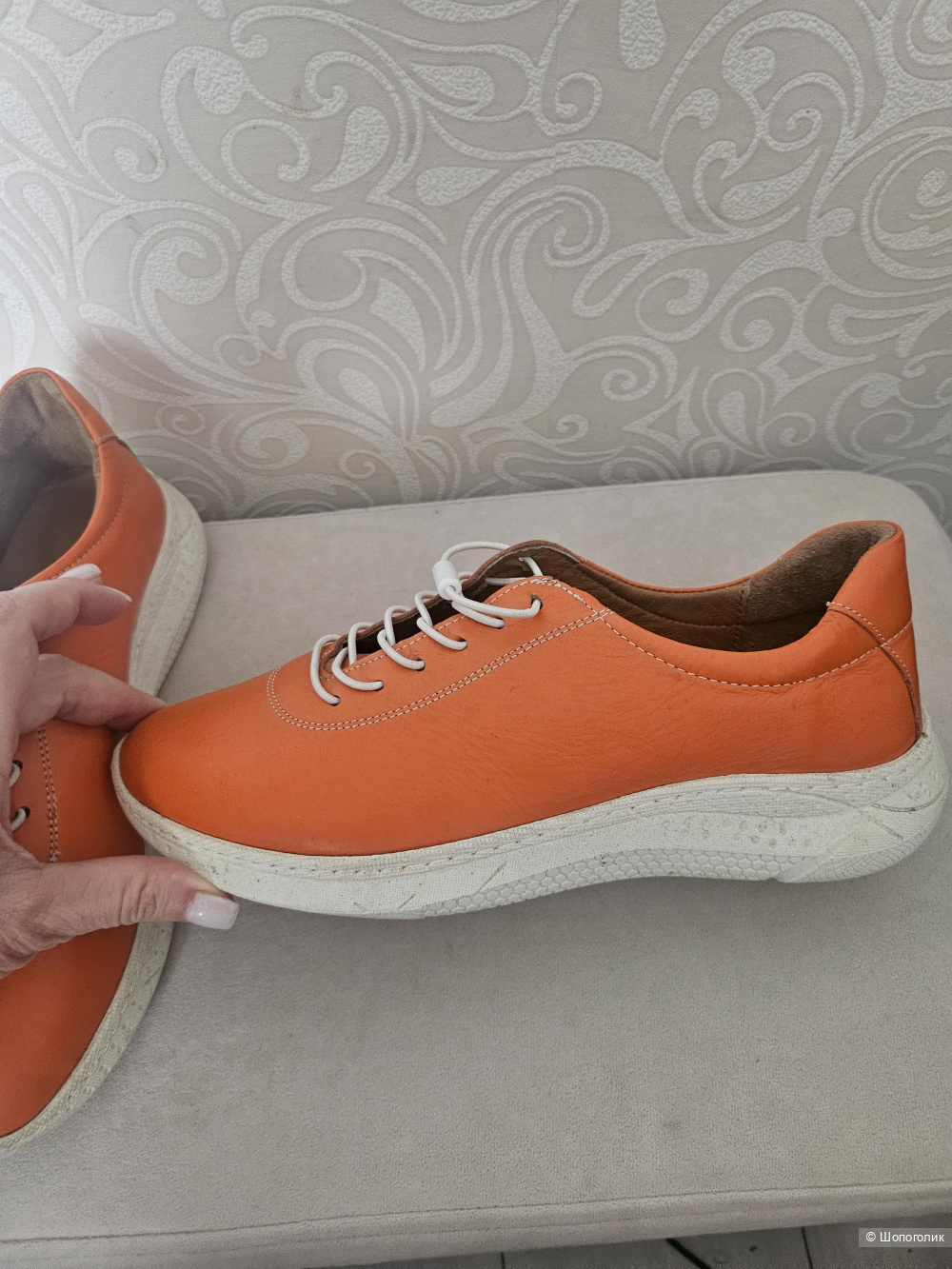 Макасины-кроссовки, кожа, 39