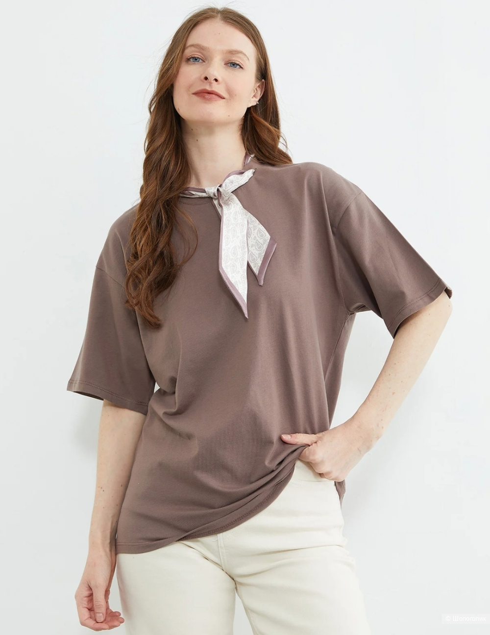 Футболка с декором, Fullamoda,  44-48